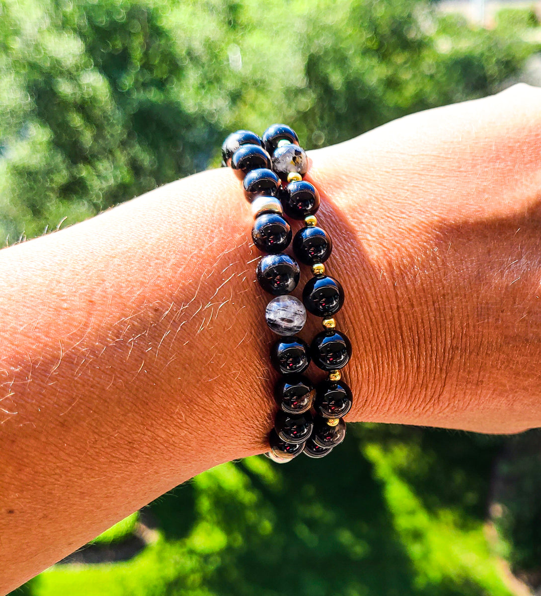 Black energy bracelet hotsell