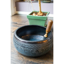 Load image into Gallery viewer, Singing Bowl 9.5" Blue | Star Soul Metaphysics