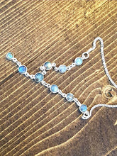 Load image into Gallery viewer, Rainbow Moonstone Sterling Silver Necklace