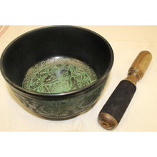 Load image into Gallery viewer, Singing Bowl 6" Green-Tara | Star Soul Metaphysics