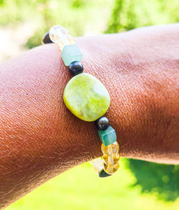 Multistone Prosperity and money attraction bracelet