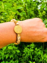 Load image into Gallery viewer, Picture Jasper - Topaz and Lava Stone Bracelet