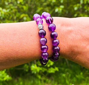 amethyst gemstone bracelet