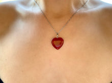 Load image into Gallery viewer, Carnelian Heart Pendant Necklace