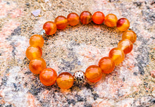 Load image into Gallery viewer, High Quality Carnelian Gemstone Bracelet 8mm
