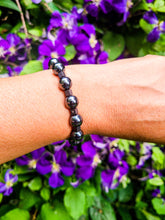 Load image into Gallery viewer, Hematite Bracelet with square beads