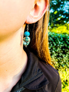 Blue Imperial Jasper Earrings