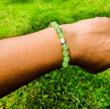 Load image into Gallery viewer, Genuine Prehnite 8mm Gemstone Bracelet