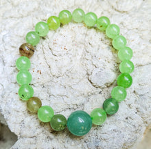 Load image into Gallery viewer, Prehnite Gemstone Bracelet