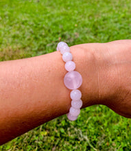 Load image into Gallery viewer, Rose Quartz Crystal Bracelet 8mm - Unconditional Love
