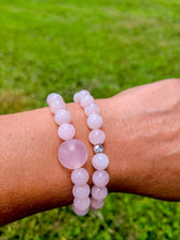 Load image into Gallery viewer, Rose Quartz Crystal Bracelet 8mm - Unconditional Love
