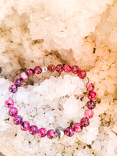 Load image into Gallery viewer, Sesame Kiwi Jasper Bracelet 6mm Stretch Bracelet
