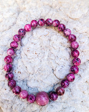 Load image into Gallery viewer, Sesame Kiwi Jasper Bracelet 6mm Stretch Bracelet