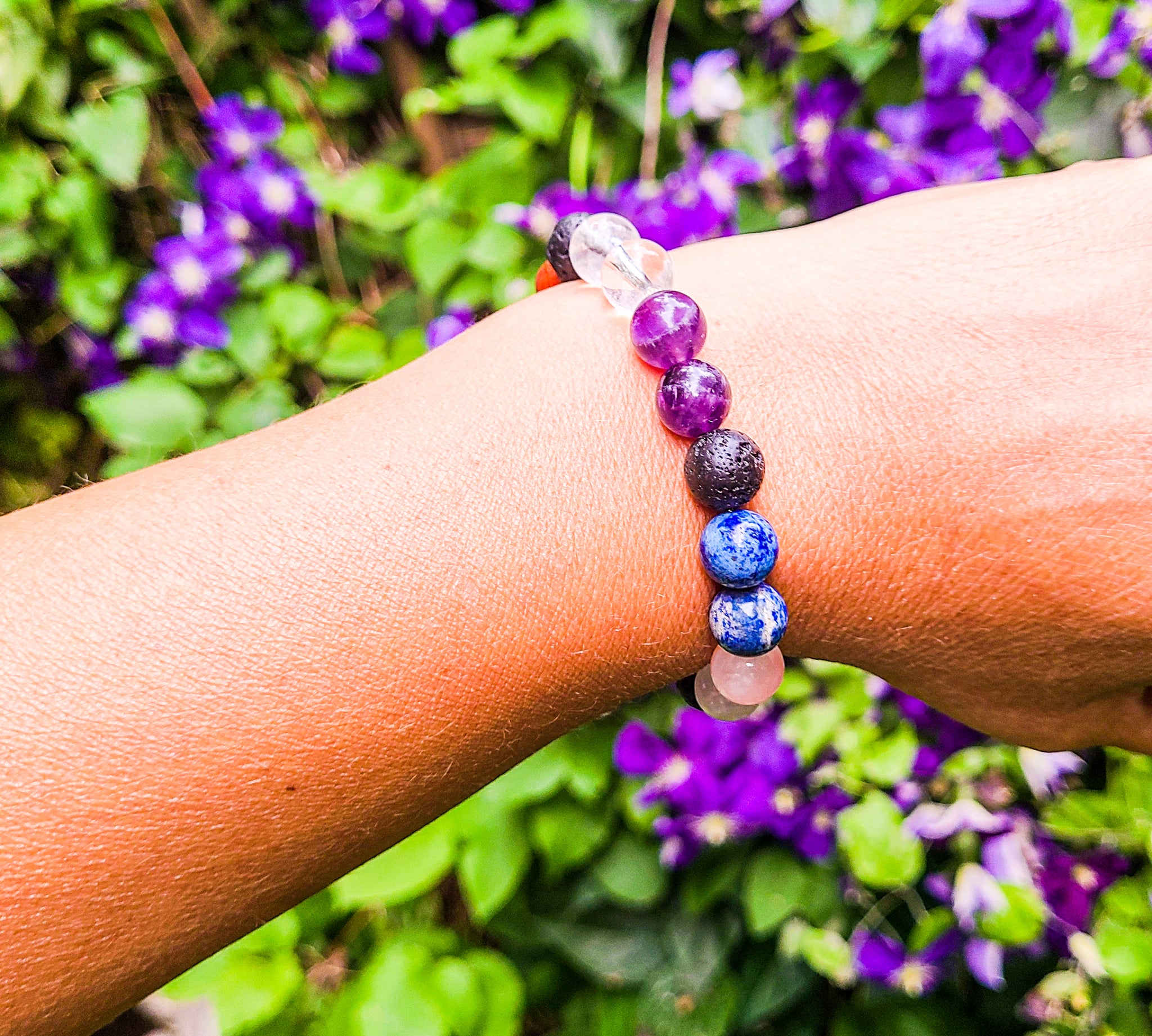 Chakra Bracelets Real Stones | Real Stone Healing Bracelet | Real Lava  Stone Bracelet - Bracelets - Aliexpress