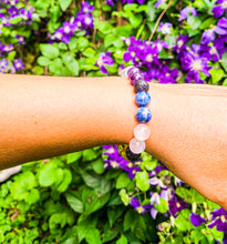 Load image into Gallery viewer, Seven Chakra Lava Stone Bracelet 