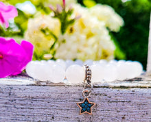 Load image into Gallery viewer, White Agate Bracelet With Star Charm