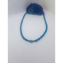 Load image into Gallery viewer, Blue Agate Gemstone Necklace | Star Soul Metaphysics