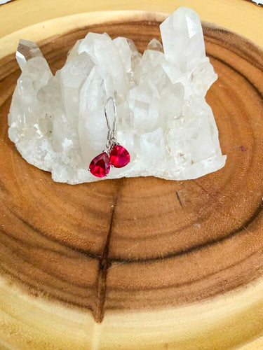Red Tourmaline Earrings | Star Soul Metaphysics
