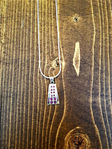 Ruby Sterling Silver Necklace