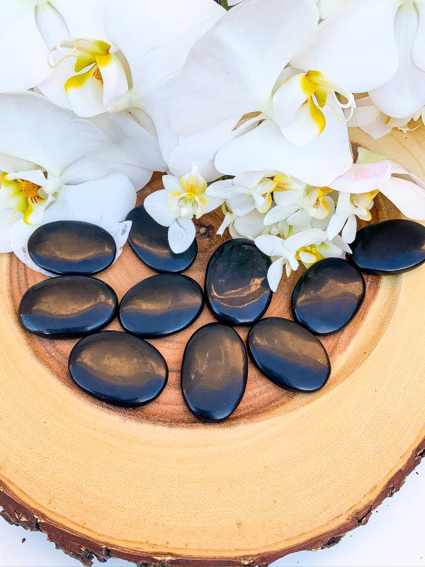 Black Tourmaline Palm Stone | Star Soul Metaphysics