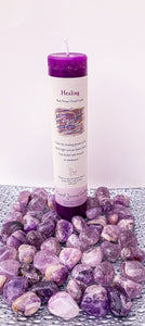 Herbal Magic Pillar Candles 7" - Healing - Star Soul Metaphysics Caffe