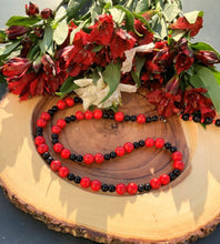 Load image into Gallery viewer, Obsidian and Howlite Necklace | Star Soul Metaphysics