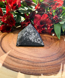 Shungite Pyramid with Quartz 2" | Star Soul Metaphysics