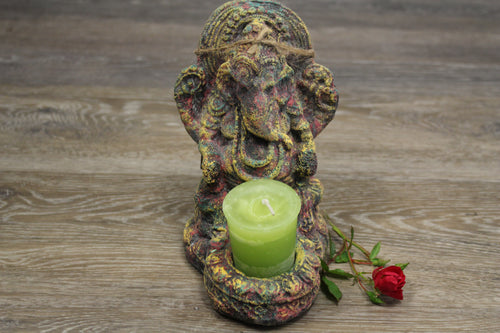Ganesha Statue and Candle Holder | Star Soul Metaphysics